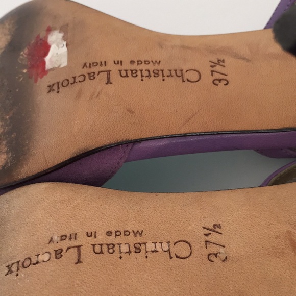 Christian Lacroix Vintage 90s Sling Back Pumps - Picture 13 of 13